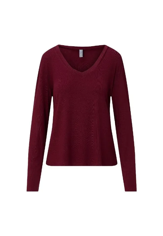 Lingadore Port Desire Nights pyjama in bordeaux