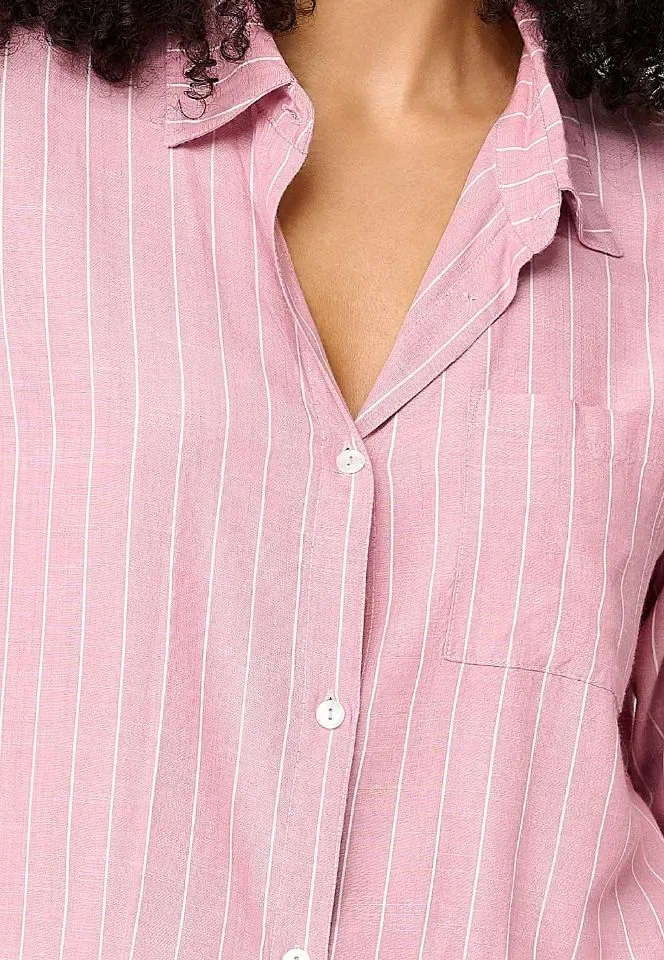 Lingadore Stripes pyjama in vieux roze