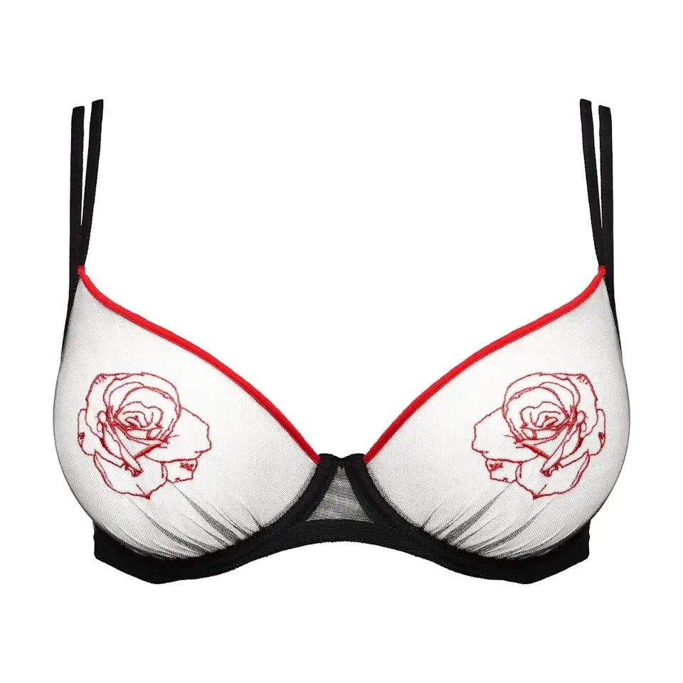 Sarda Mayela beugel bh in zwart en rood