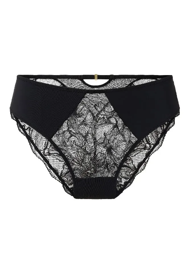 Lingadore Black Beauty slip in zwart