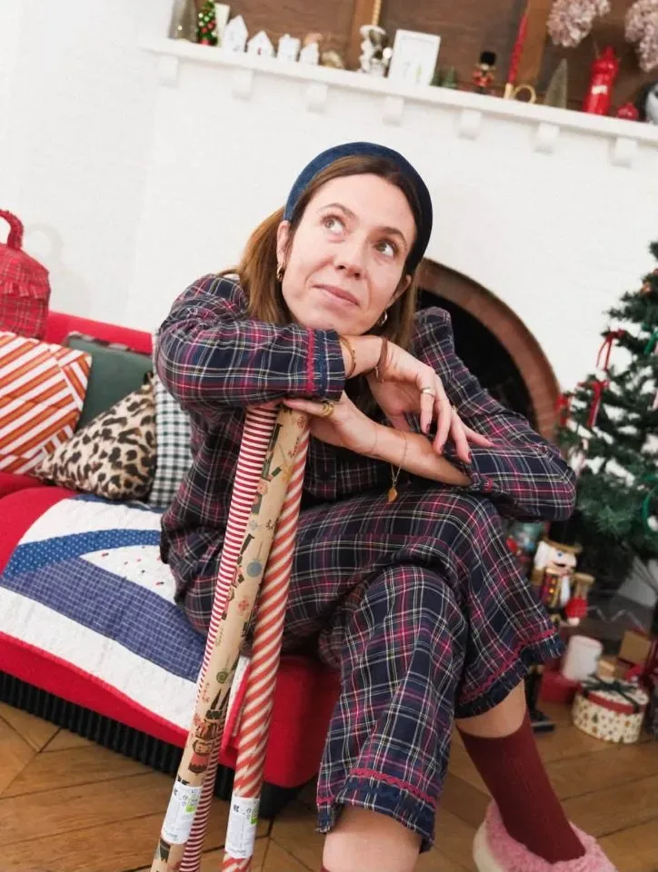Nany Blouses Le Tartan damespyjama in de Schotse ruit