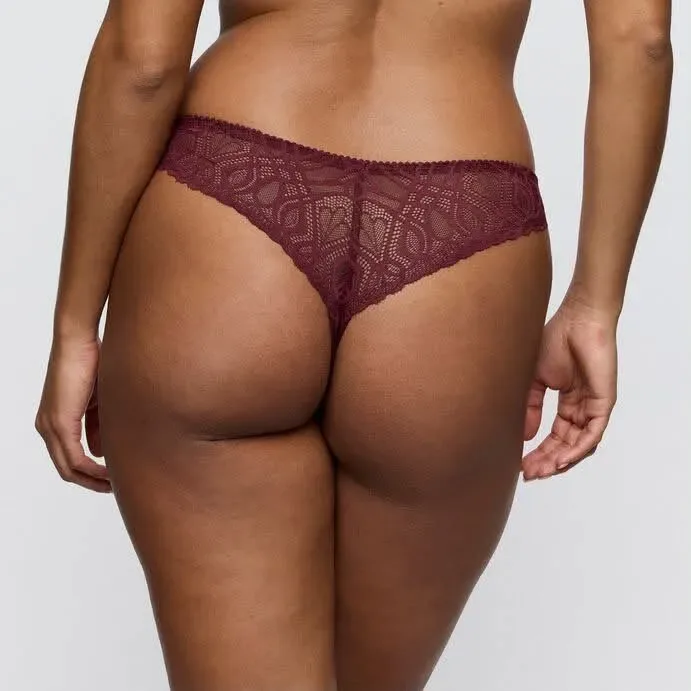 Prima Donna Salerno string in bordeaux
