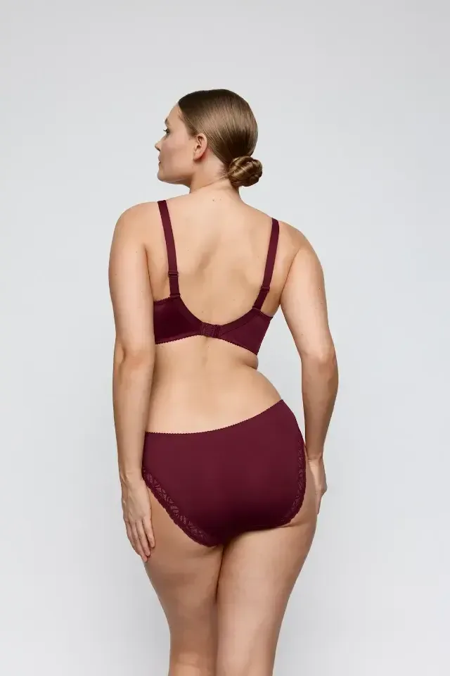 Prima Donna Salerno voorgevormde plunge bh in bordeaux