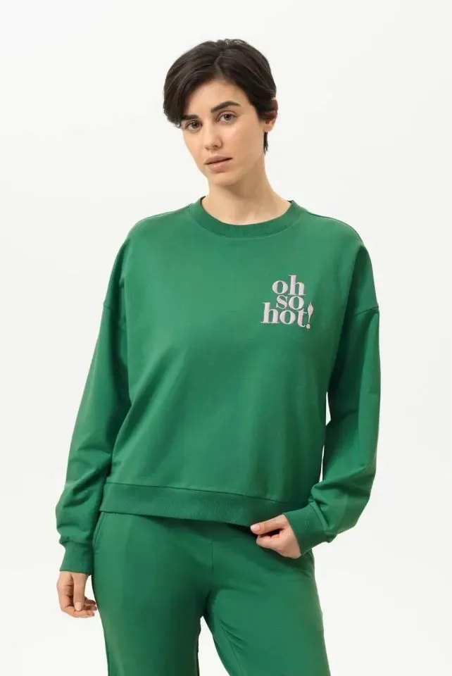 Mey Cozy Nights pyjama - loungewear in groen
