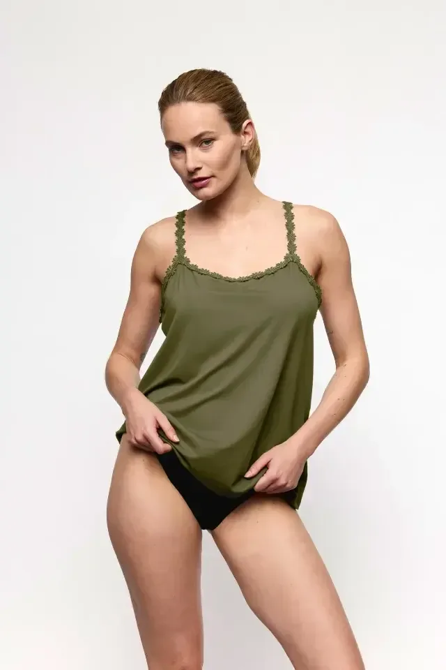 Marie Jà Avero Studio topje in kakigroen