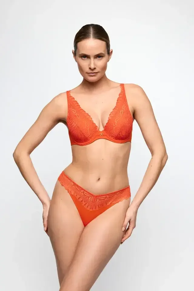 Marie Jo Cerina voorgrvormde plunge bh in oranje
