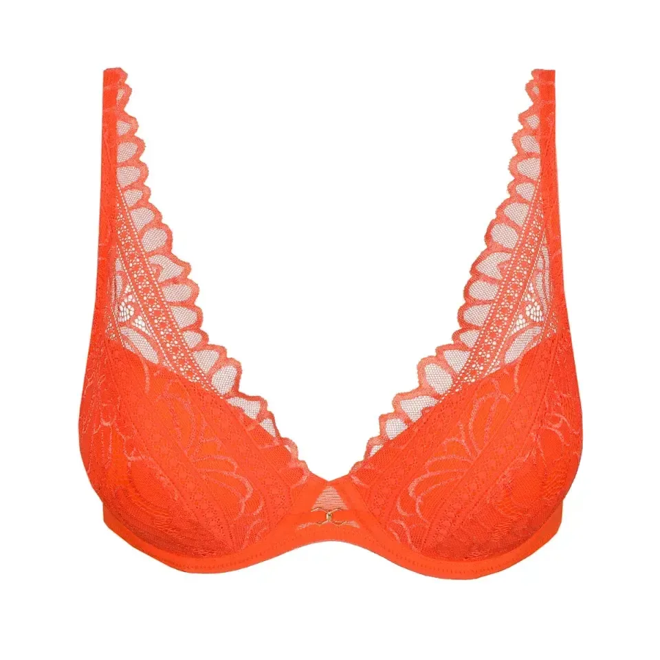 Marie Jo Cerina voorgrvormde plunge bh in oranje