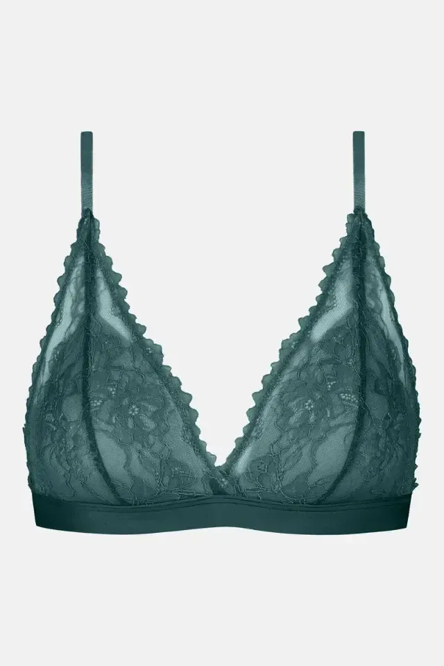 Mey Poetry bralette in donkergroen