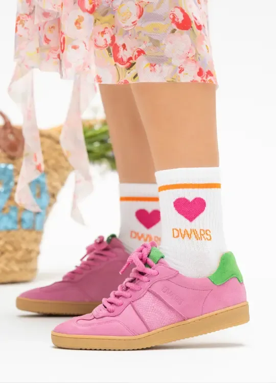 DWRS sneaker roze/green (B11456-03)