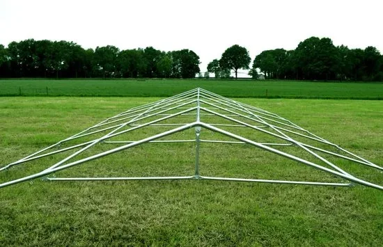 Partytent 5x8 Premium PVC Brandvertragend | Wit