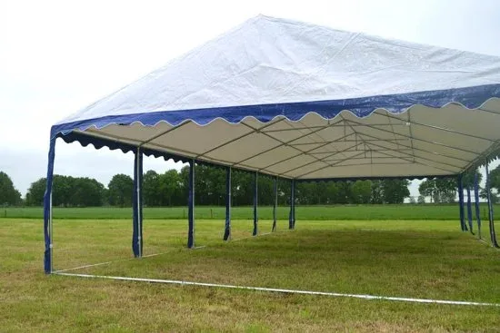Partytent 5x8 Premium PVC Brandvertragend | Wit