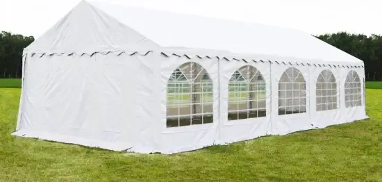 Partytent 5x10 Premium PVC Brandvertragend | Wit