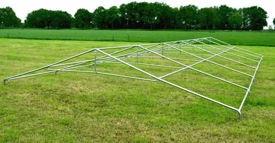 Partytent 5x10 Premium PVC Brandvertragend | Wit