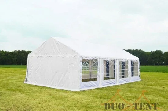 Partytent 6x8 Classic PVC Brandvertragend | Wit