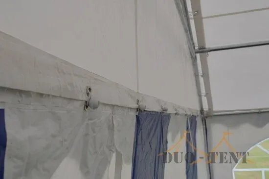 Partytent 6x8 Classic PVC Brandvertragend | Wit
