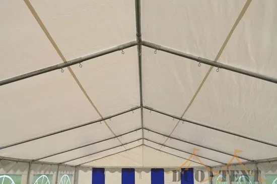 Partytent 6x8 Classic PVC Brandvertragend | Wit