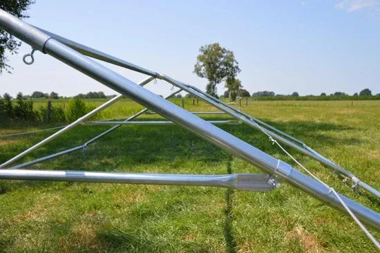 Opslagtent 4x6 Premium PVC Brandvertragend | Wit