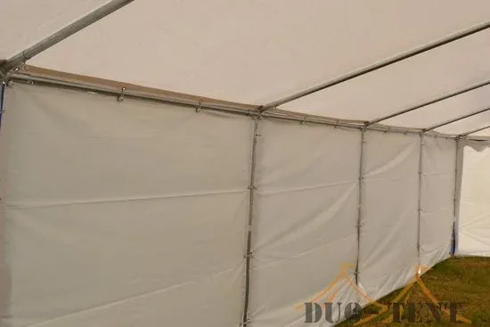 Opslagtent 4x6 Premium PVC Brandvertragend | Wit