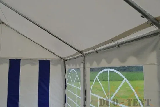 Partytent 5x8 Classic PVC Brandvertragend | Wit
