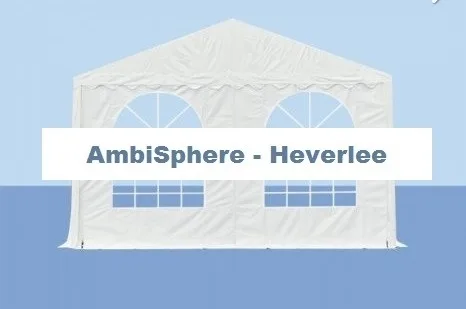 Endwall 4m PVC met rits en boogvensters
