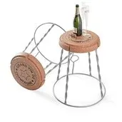 Giant Champagne Wire Cage Stool/Side table