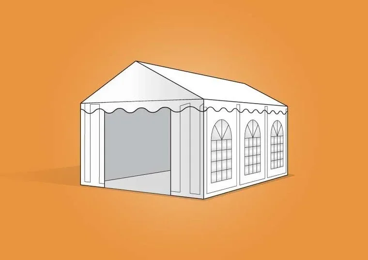Partytent 3x6m PE