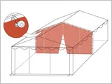 Tussenwand PVC 6m met rits