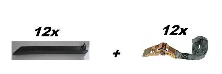 Verankeringsset voor tent 10m lengte