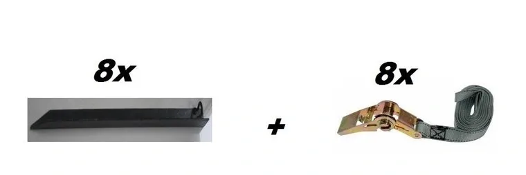 Verankeringsset voor tent 6m lengte