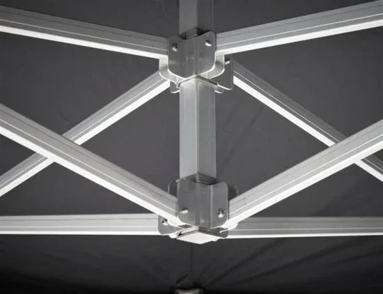 Plooitent 3x6 ALU - Kleur: WIT