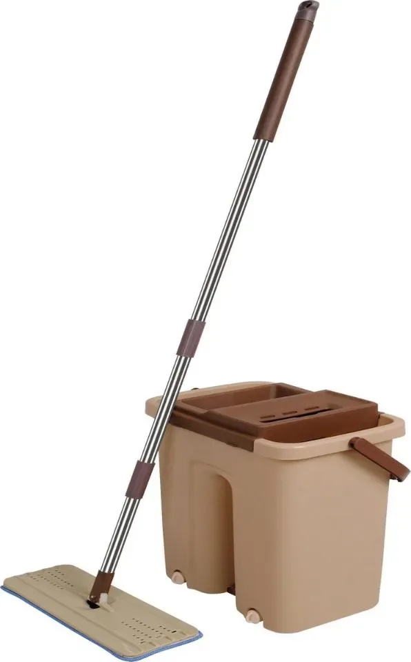 Vlakke Mop Met Emmer