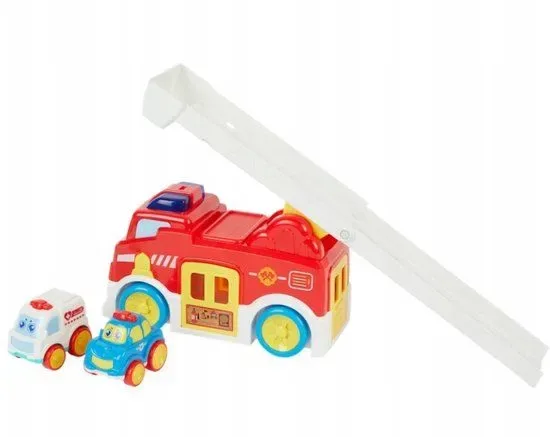 Brandweerwagen met licht en geluid