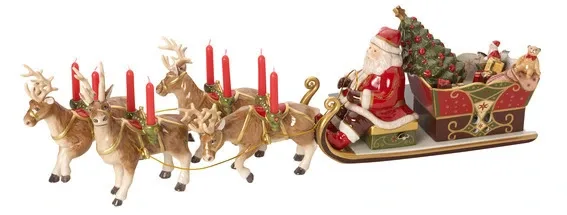 Sledetocht kerstman Villeroy & Boch
