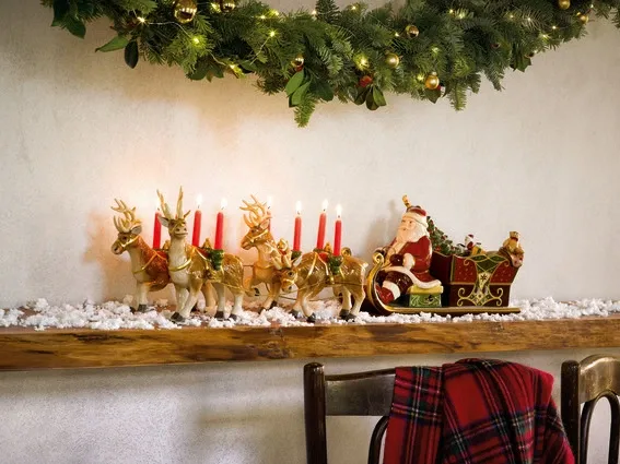Sledetocht kerstman Villeroy & Boch