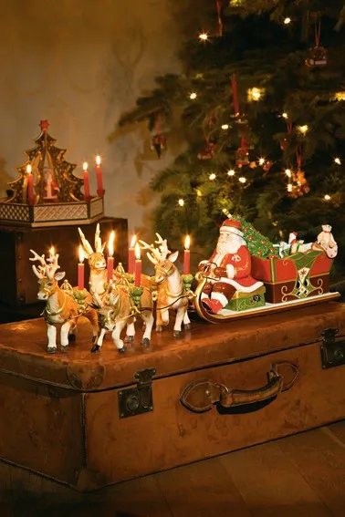 Sledetocht kerstman Villeroy & Boch