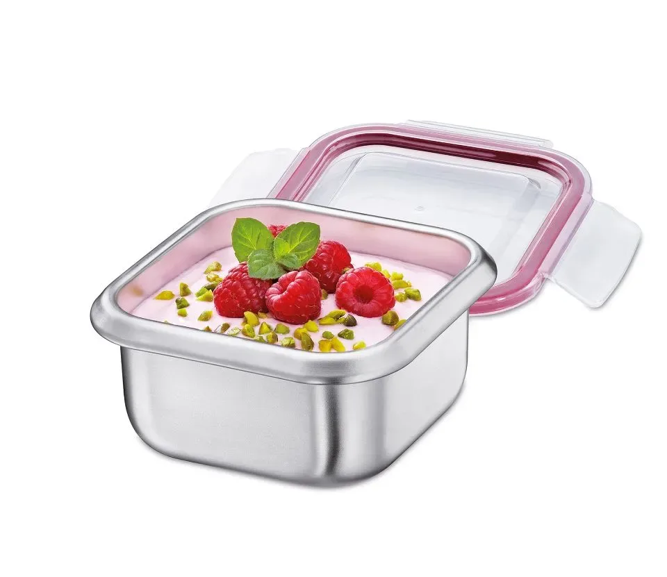 Küchenprofi inox brooddoos 0.5 l met  glas deksel