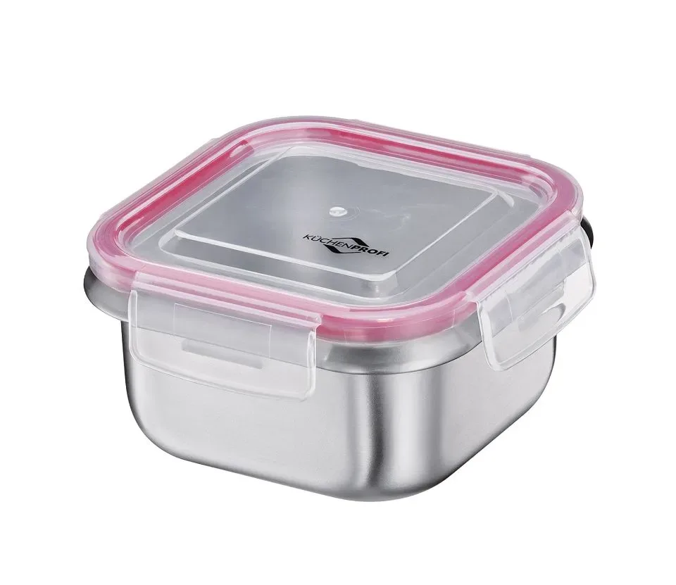Küchenprofi inox brooddoos 0.5 l met  glas deksel