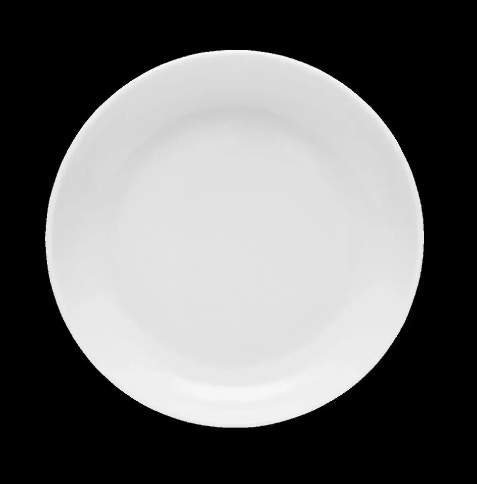 Lubiana porselein Rondo wit plat bord 22 cm (dessertbord)