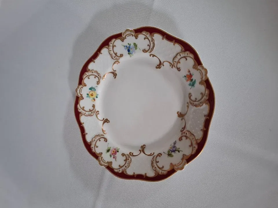 Lindner Bavaria porzellan 	Original hangemaalt H.Wouters	Dessertbord	19 cm	Handarbeid