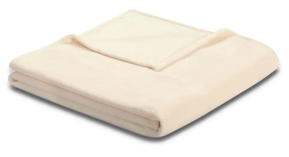 Biederlack Soft & Cover deken 150 x 200 cm Creme Wit