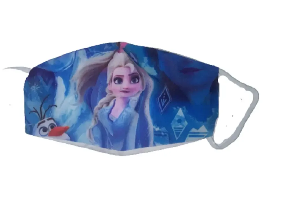 Kids mondmasker Elsa - katoen
