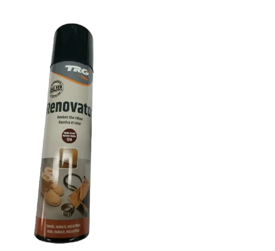 TRG - renovatiespray voor daim en nubuck - midden bruin - 250 mg