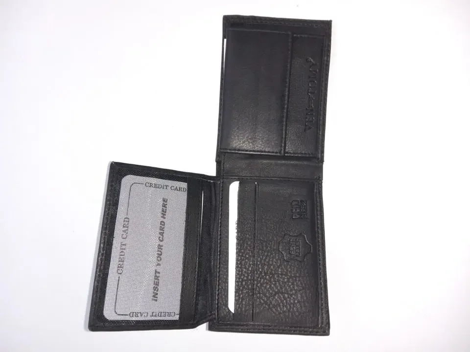Ven Tomy RFID Safe kleine heren portemonnee licht bruin