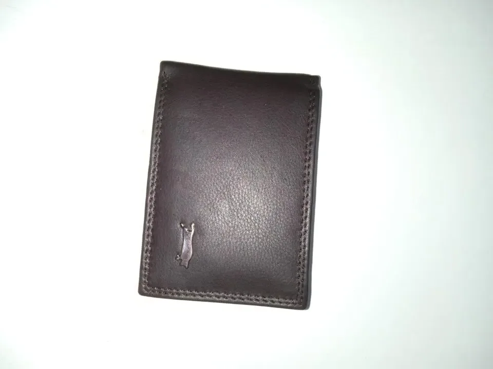 Ven Tomy RFID Safe kleine heren portemonnee bruin