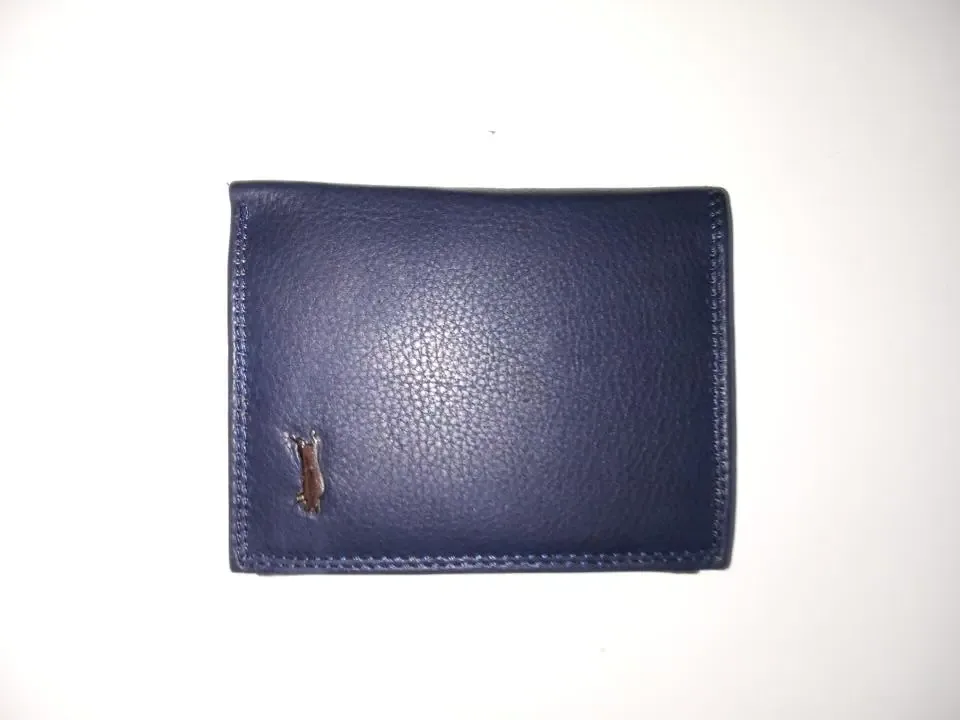 Ven Tomy RFID Safe heren portemonnee blauw recht model