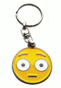 Emoji metalen sleutelhanger - blushing