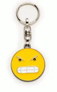 Emoji metalen sleutelhanger - pouting face