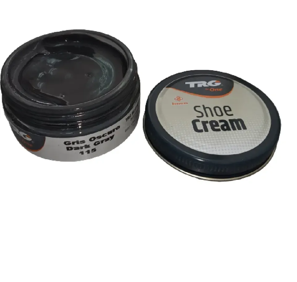 TRG - schoencrème met bijenwas - donker grijs - 50 ml