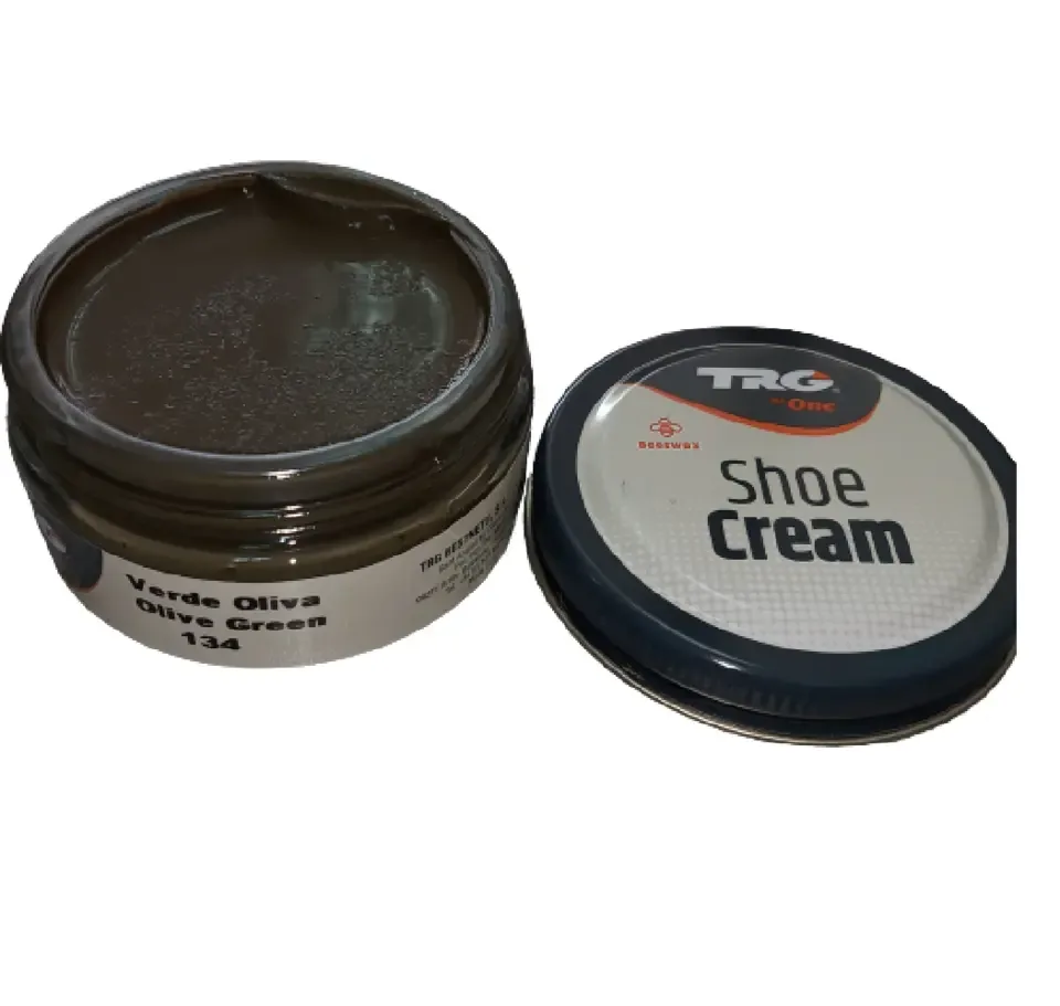 TRG - schoencrème met bijenwas - olijf groen - 50 ml