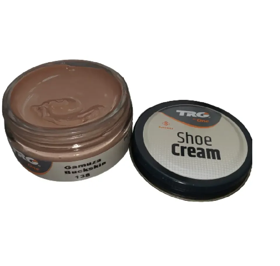 TRG - schoencrème met bijenwas - buckskin ( licht beige) - 50 ml